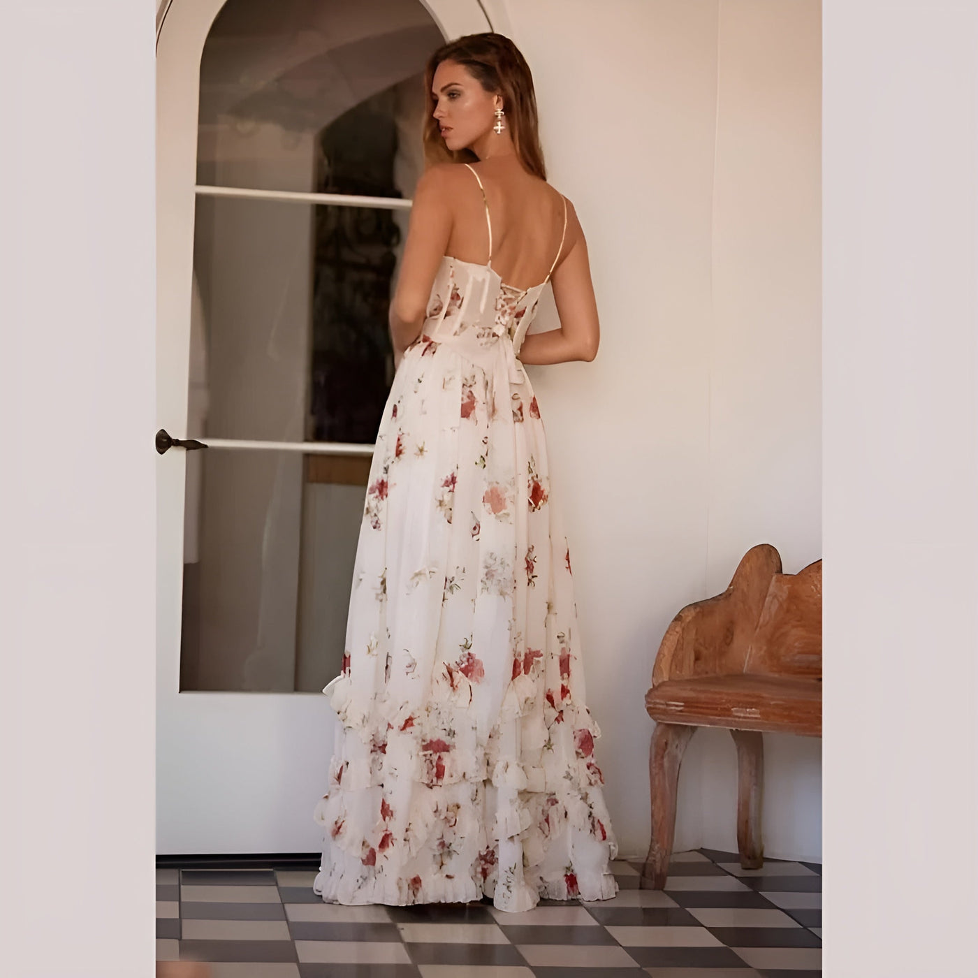 Raffaella™ | Abito midi con stampa floreale